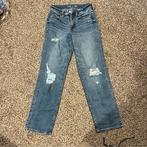 Old Navy Women's Straight Leg Blue Jeans